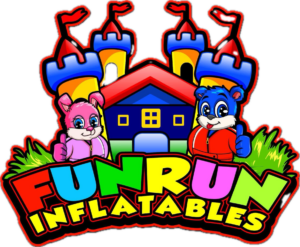 Colorful logo with cartoon characters